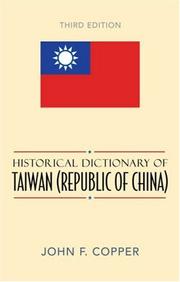 Cover of: Historical Dictionary of Taiwan (Republic of China) (Historical Dictionaries of Asia, Oceania, and the Middle East)