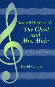 Cover of: Bernard Herrmann's The Ghost and Mrs. Muir by David Cooper (undifferentiated)