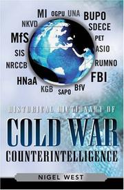 Cover of: Historical Dictionary of Cold War Counterintelligence (Historical Dictionaries of Intelligence and Counterintelligence)