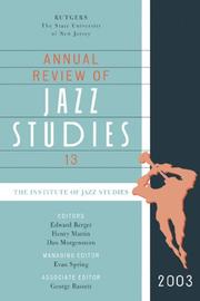 Cover of: Annual Review of Jazz Studies 13 2003