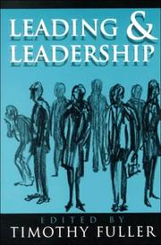 Cover of: Leading and Leadership (The Ethics of Everyday Life)
