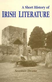 A short history of Irish literature by Seamus Deane