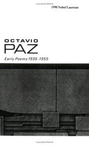 Early poems, 1935-1955 by Octavio Paz