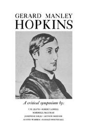 Cover of: Gerard Manley Hopkins by by the Kenyon critics.