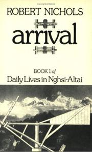 Cover of: Arrival by Robert Nichols
