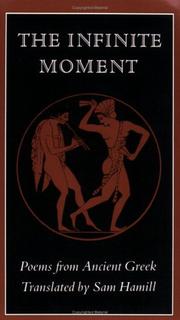 Cover of: The Infinite Moment: Poems from Ancient Greek (New Directions Paperbook)