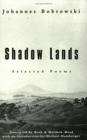 Cover of: Shadow lands by Johannes Bobrowski