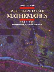 Cover of: Basic Essentials of Mathematics, Book 1 (Basic Essen of Math)