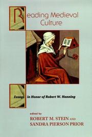Cover of: Reading Medieval Culture: Essays In Honor Of Robert W. Hanning