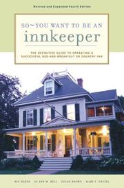 Cover of: So - You Want to Be an Innkeeper