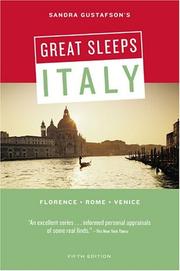Cover of: Sandra Gustafson's Great Sleeps Italy: Florence - Rome - Venice; Fifth Edition (Great Sleeps Italy)