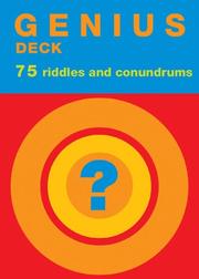 Cover of: Genius Deck Riddles & Conundrums (Genius Decks) by 