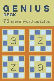 Cover of: Genius Deck More Word Puzzles (Genius Decks) | 