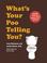 Cover of: What's Your Poo Telling You?
