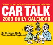 Cover of: 2008 Daily Calendar by Tom Magliozzi, Ray Magliozzi