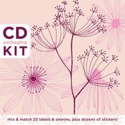Cover of: CD Packaging Kit--Petals in Pink: Mix & match 25 labels and sleeves, plus dozens of stickers!