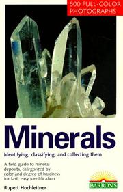 Cover of: Minerals by Rupert Hochleitner