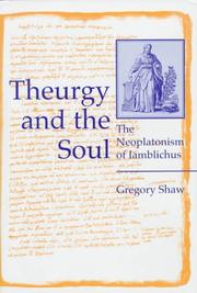 Cover of: Theurgy and the soul by Gregory Shaw