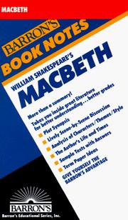 Cover of: William Shakespeare's Macbeth by Robert Owens Scott