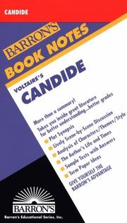 Cover of: Voltaire's Candide by Elizabeth Cooney Leister