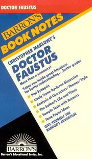 Cover of: Christopher Marlowe's Doctor Faustus by Jane Rosner