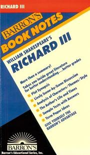 Cover of: William Shakespeare's Richard III