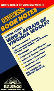 Cover of: Edward Albee's Who's afraid of Virginia Woolf? by Adams, Michael