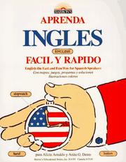 Cover of: Aprender inglés, English, rápido y fácil