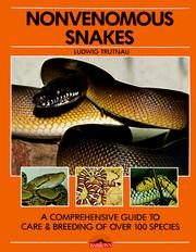 Cover of: Nonvenomous snakes by Ludwig Trutnau