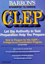 Cover of: Barron's how to prepare for the College-Level Examination Program, CLEP, general examinations by William C. Doster ... [et al.].