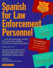 Cover of: Spanish for law enforcement personnel