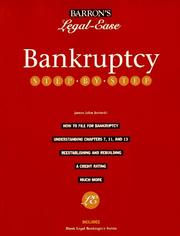 Cover of: Bankruptcy step-by-step