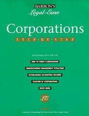 Cover of: Corporations step-by-step by David Minars