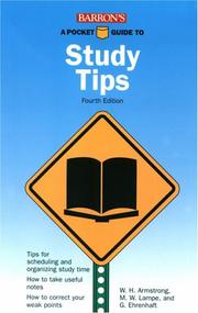 Cover of: A pocket guide to correct study tips