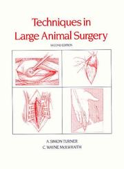 Cover of: Techniques in large animal surgery