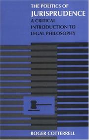 Cover of: The politics of jurisprudence by Roger Cotterrell