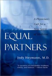 Cover of: Equal Partners: A Physician's Call for a New Spirit of Medicine