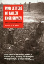 Cover of: War letters of fallen Englishmen by edited by Laurence Housman ; foreword by Jay Winter.