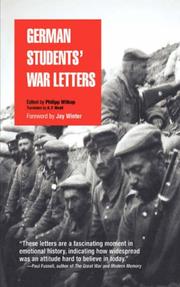 German students' war letters by Witkop, Philipp