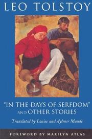 Cover of: "In the days of serfdom" and other stories by Лев Толстой