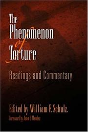 Cover of: The Phenomenon of Torture by 