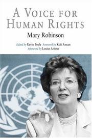 Cover of: A Voice for Human Rights (Pennsylvania Studies in Human Rights) by Mary Robinson