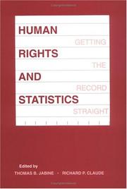 Cover of: Human Rights and Statistics | Thomas B. Jabine