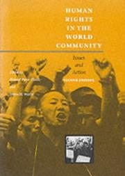 Cover of: Human rights in the world community by edited by Richard Pierre Claude and Burns H. Weston.