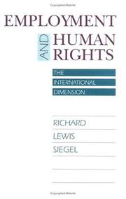 Cover of: Employment and human rights: the international dimension