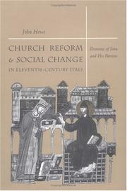 Cover of: Church reform and social change in eleventh-century Italy | Howe, John