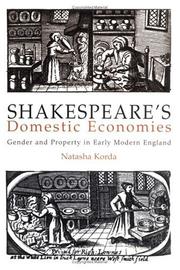 Shakespeare's domestic economies by Natasha Korda