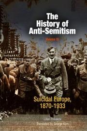 Cover of: The History of Anti-Semitism, Volume IV by Leon Poliakov