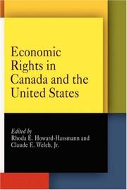 Cover of: Economic rights in Canada and the United States