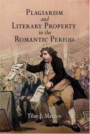 Cover of: Plagiarism and Literary Property in the Romantic Period (Material Texts) by Tilar J. Mazzeo